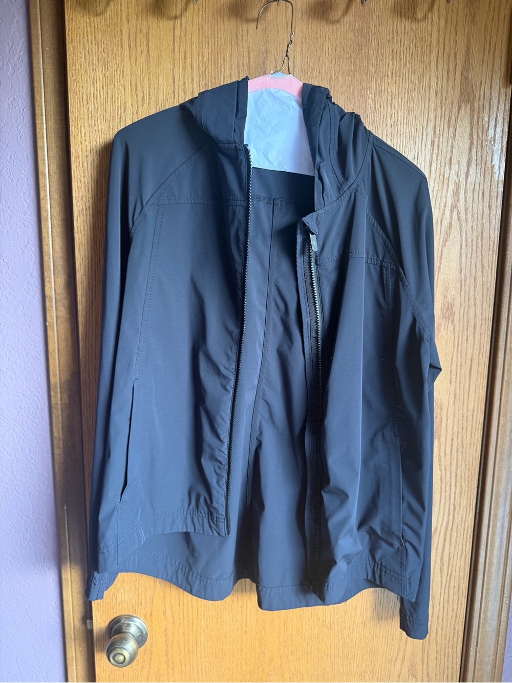 lululemon athletica Black Hooded Zip-Up Jacket